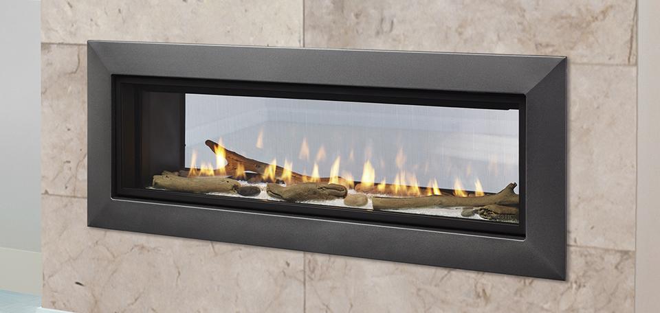 Majestic Echelon II See-Through Direct Vent Gas Fireplace - Majestic Gas Fireplace