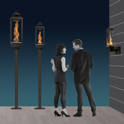 Fire Garden - 20K Lantern Manual Piezo Igniter NG - Fire Garden Gas Lantern/Torch